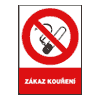 Zákazová značka Zákaz kouření – samolepicí A5